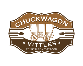 Logo design for a restaurant company by LogoArena professional logo designers. Submitted for Chuckwagon Vittles logo contest by colorsplayer, entry number 3