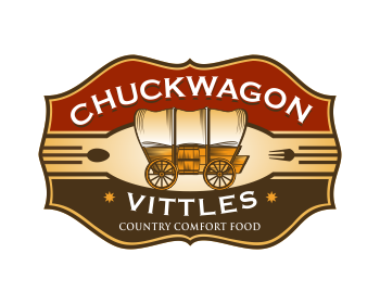 Logo design for a restaurant company by LogoArena professional logo designers. Submitted for Chuckwagon Vittles logo contest by colorsplayer, entry number 8