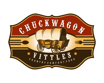 Logo design for a restaurant company by LogoArena professional logo designers. Submitted for Chuckwagon Vittles logo contest by colorsplayer, entry number 16