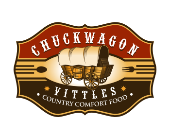 Logo design for a restaurant company by LogoArena professional logo designers. Submitted for Chuckwagon Vittles logo contest by colorsplayer, entry number 18