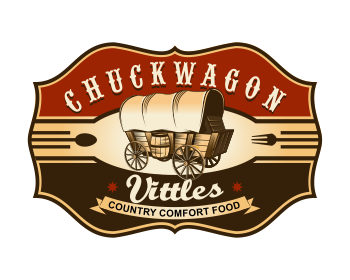 Logo design for a restaurant company by LogoArena professional logo designers. Submitted for Chuckwagon Vittles logo contest by colorsplayer, entry number 27