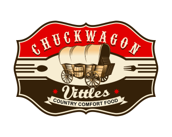 Logo design for a restaurant company by LogoArena professional logo designers. Submitted for Chuckwagon Vittles logo contest by colorsplayer, entry number 29