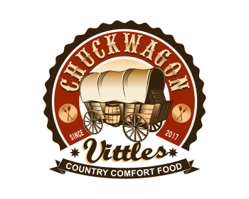 Logo design for a restaurant company by LogoArena professional logo designers. Submitted for Chuckwagon Vittles logo contest by colorsplayer, entry number 34