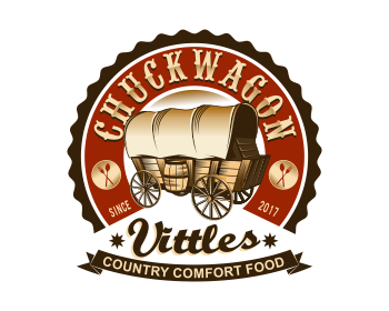 Logo design for a restaurant company by LogoArena professional logo designers. Submitted for Chuckwagon Vittles logo contest by colorsplayer, entry number 35