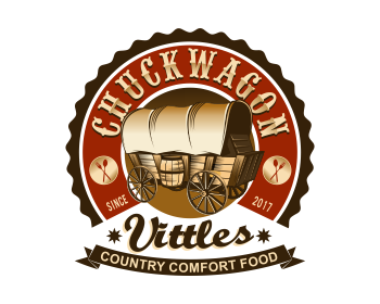 Logo design for a restaurant company by LogoArena professional logo designers. Submitted for Chuckwagon Vittles logo contest by colorsplayer, entry number 36