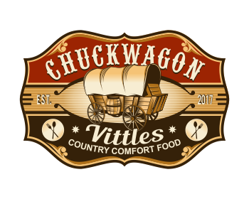 Logo design for a restaurant company by LogoArena professional logo designers. Submitted for Chuckwagon Vittles logo contest by colorsplayer, entry number 59