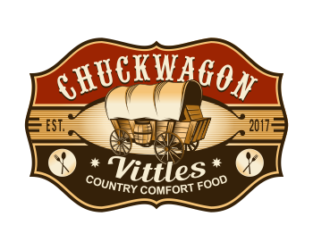 Logo design for a restaurant company by LogoArena professional logo designers. Submitted for Chuckwagon Vittles logo contest by colorsplayer, entry number 61