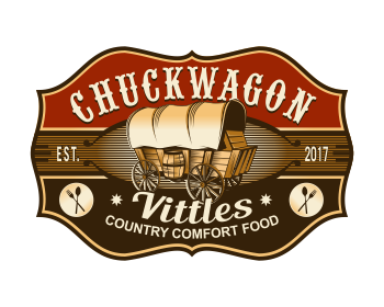 Logo design for a restaurant company by LogoArena professional logo designers. Submitted for Chuckwagon Vittles logo contest by colorsplayer, entry number 62