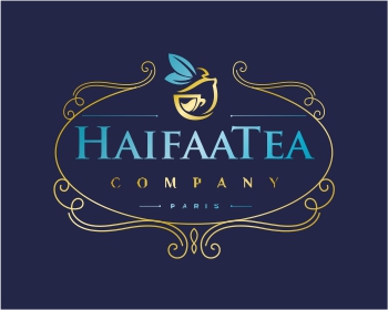 Logo design for a restaurant company by LogoArena professional logo designers. Submitted for Haifaa Tea Company logo contest by Maxman, entry number 122