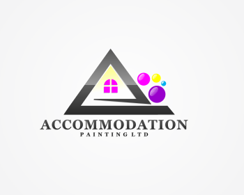 Logo design for a construction company by LogoArena professional logo designers. Submitted for Accommodation Painting Ltd logo contest by siver_one, entry number 71