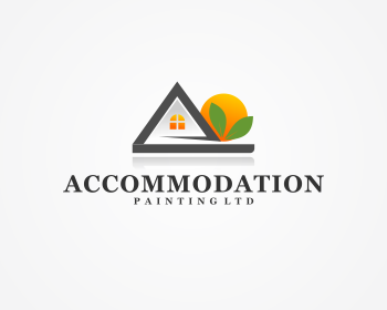 Logo design for a construction company by LogoArena professional logo designers. Submitted for Accommodation Painting Ltd logo contest by siver_one, entry number 73