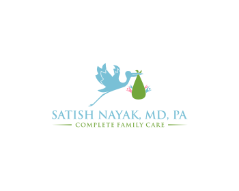 Logo design for a medical company by LogoArena professional logo designers. Submitted for Satish Nayak, MD, PA logo contest by mubean, entry number 1