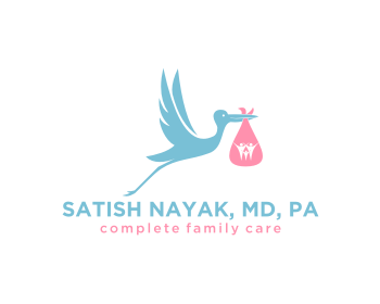 Logo design for a medical company by LogoArena professional logo designers. Submitted for Satish Nayak, MD, PA logo contest by mubean, entry number 25