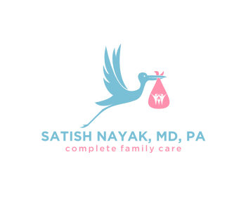 Logo design for a medical company by LogoArena professional logo designers. Submitted for Satish Nayak, MD, PA logo contest by mubean, entry number 26