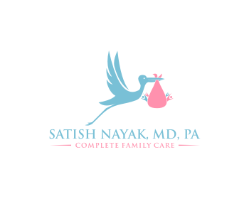 Logo design for a medical company by LogoArena professional logo designers. Submitted for Satish Nayak, MD, PA logo contest by mubean, entry number 28