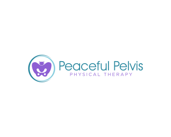 Logo design for a medical company by LogoArena professional logo designers. Submitted for Peaceful Pelvis Physical Therapy logo contest by ninisdesign, entry number 56