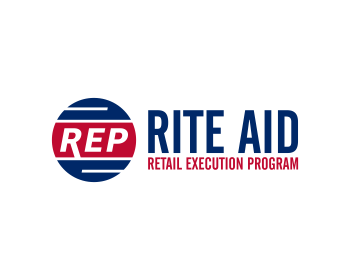 Logo design for a retail company by LogoArena professional logo designers. Submitted for Rite Aid REP Retail Execution Program logo contest by anung_design, entry number 105