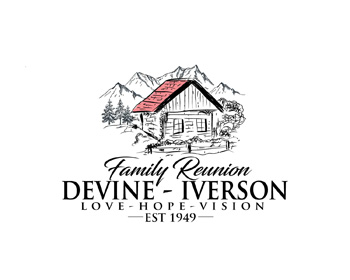 Logo design for a other company by LogoArena professional logo designers. Submitted for Devine-Iverson Family Reunion logo contest by anza, entry number 42